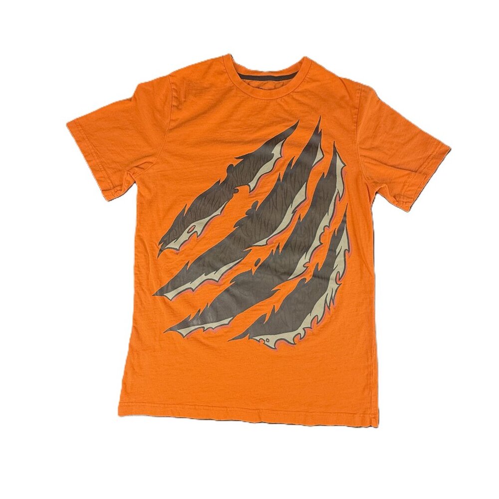 Boy's XL (16-18) orange Monster Slashed T-shirt Halloween